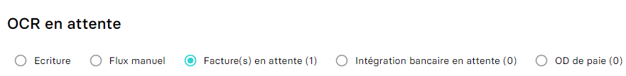 Aperçu des sélecteurs de catégories de saisie